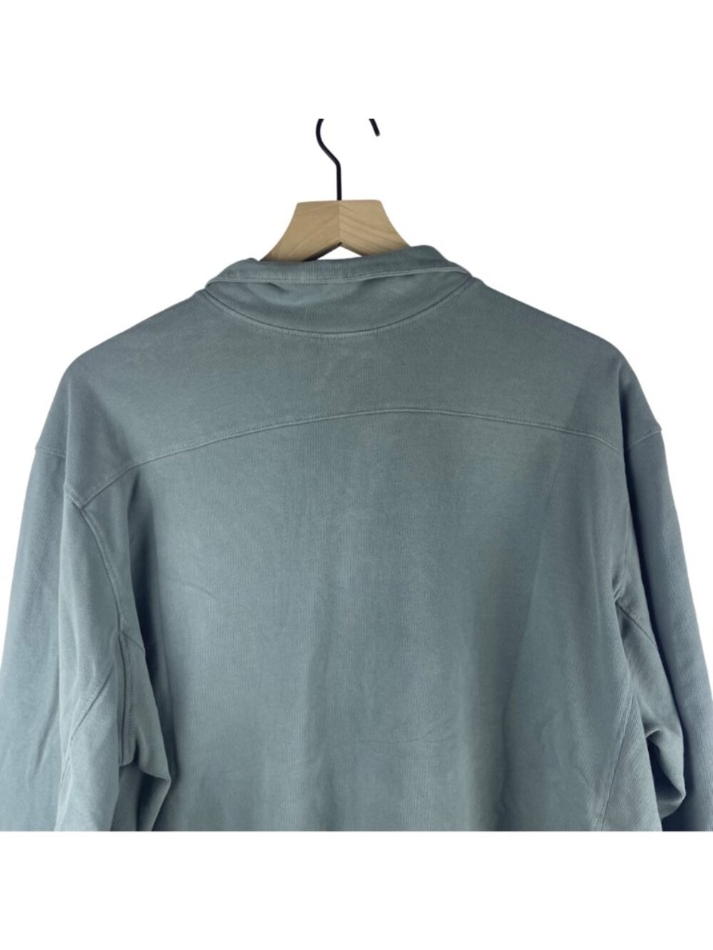 Pact Organic Cotton Stash French Terry Quarter Zip Sweatshirt Men's XL Gray - Picture 9 of 11